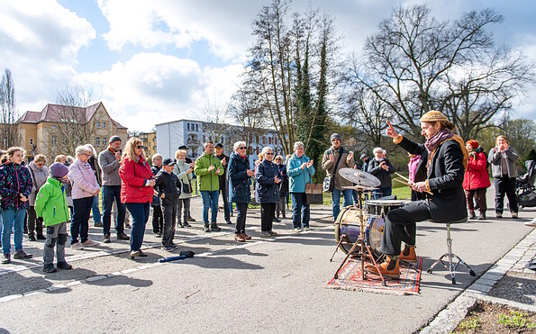 Tromla Hoffmann im Park am Weidendamm, Foto: Steffen Groß