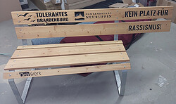 Toleranzbänke - Kein Platz für Rassismus