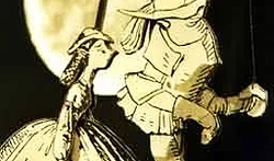 ZUM VALENTINSTAG „Liebestreu und Grausamkeit“ | Ein in Schwarz-Weiß inszeniertes Papiertheater mit Figuren von Wilhelm Busch