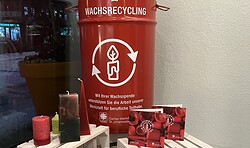 Licht weitergeben, eine Kerzenreste-Aktion im Weltladen Oranienburg