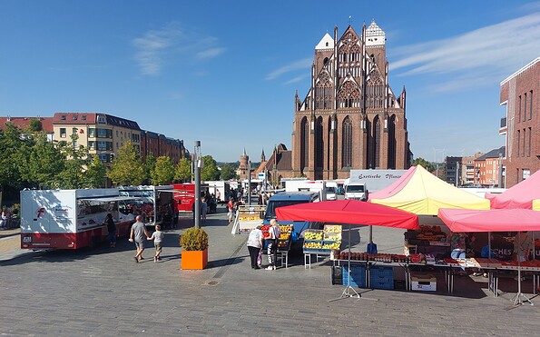 Wochenmarkt Prenzlau, Foto: Antje Lang, Lizenz: Antje Lang