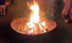 Osterfeuer in Lychen