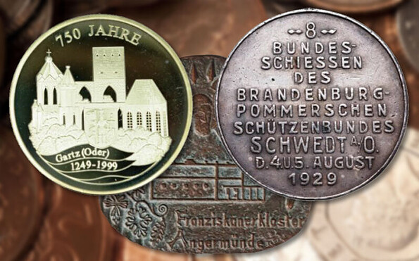 Münzbeispiele, Foto: Stadt Schwedt/Oder, Lizenz: Stadt Schwedt/Oder