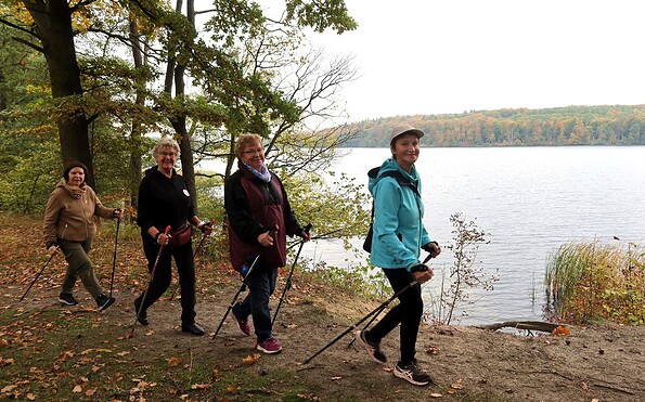 Nordic Walking Gruppe, Foto: E. M. Weyer, Lizenz: Tourismusverein Angermünde e.V.