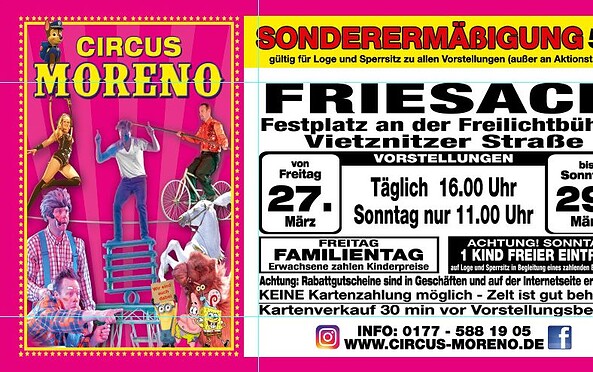 Foto: Circus Moreno, Lizenz: Circus Moreno