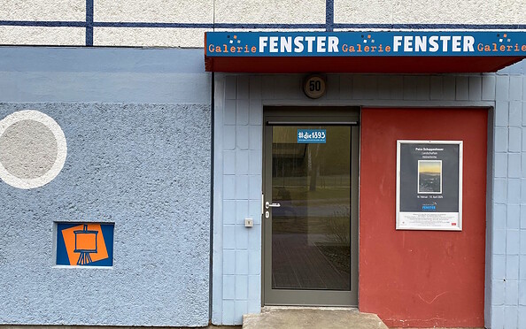 Eingang zur Galerie Fenster in Eberswalde, Foto: Matthias Schäfer