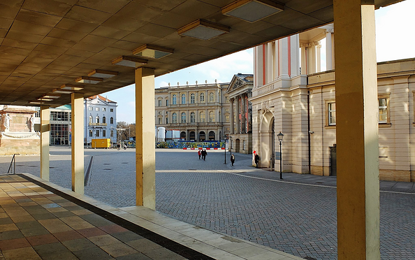 Foto: Blick von der Fachhochschule über den Alten Markt, 2016, Christian Klusemann