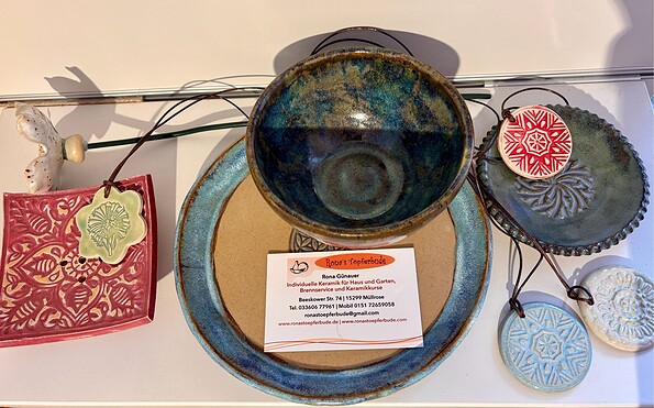 Kreative Keramiken für jeden Anlass, Foto: Saskia Hoffmann, Lizenz: Haus des Gastes Müllrose