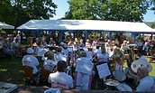 Der Musikverein Müllrose e.V. spielt bei den Müllroser Seekonzerten, Foto: Gerhard Härtel, Lizenz: Gerhard Härtel