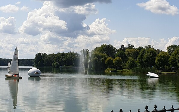 Der Große Müllroser See als Segelparadies, Foto: Saskia Hoffmann, Lizenz: Haus des Gastes Müllrose