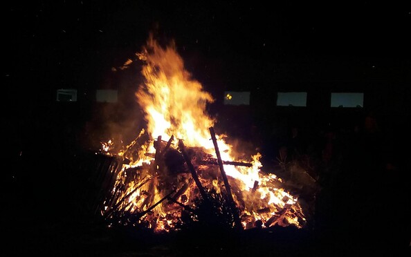 Osterfeuer, Foto: Petra Förster, Lizenz: Tourismusverband Dahme-Seenland e.V.