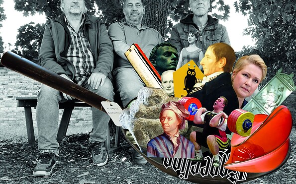 Die Pfanne mit Christian Blache, Lars Fischer und Kenneth Anders, Foto: Lars Fischer, Lizenz: Oderbruchmusuem