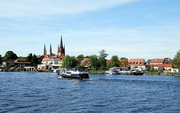 Blick auf die Altstadt von Werder (Havel), Foto: Tourismusverband Havelland e.V., Lizenz: Tourismusverband Havelland e.V.