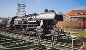 Lokomotive auf dem Werksgelände, Foto: Sandra Fonarob, Lizenz: Tourismusverband Dahme-Seenland e.V.