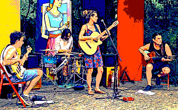 Foto: Foto Mathias Voelzke, Bildbearbeitung Johanna Frohberg, Motiv Sophie Trost Combo, Lizenz: Foto Mathias Voelzke, Bildbearbeitung Johanna Frohberg, Motiv Sophie Trost Combo