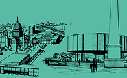 Foto: Wettbewerbe Alter Markt - links 1960, Hans Pampel u.a. - rechts 1. Preis 1969, VEB Landbauprojekte Potsdam, Gerhard Herrmann u.a., Foto Ulrich Frewel, Lizenz: Potsdam Museum
