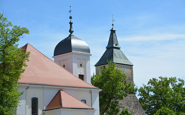 Kirchtürme Altlandsberg, Foto: Stephen Ruebsam, Lizenz: Schlossgut Altlandsberg GmbH