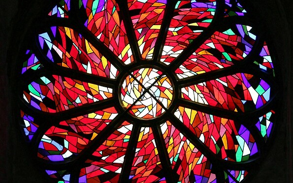 Fensterrosette, Foto: Ev. Gemeinde Prenzlau, Lizenz: Ev. Gemeinde Prenzlau