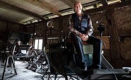 Willkommen im "Kutschenmuseum" Jürgen Bohm, Foto: Stefan Escher, Lizenz: Gemeinde Schorfheide