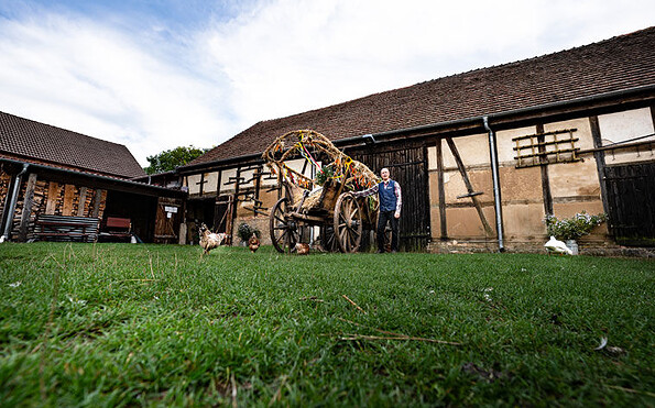 Willkommen im "Kutschenmuseum" Jürgen Bohm, Foto: Stefan Escher, Lizenz: Gemeinde Schorfheide