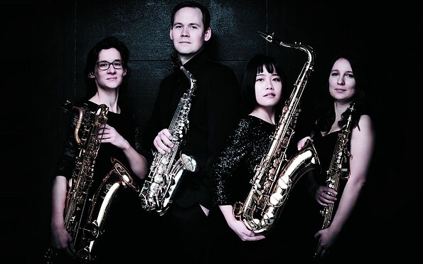 Foto: Adumá-Saxophonquartett, Lizenz: Amt Märkische Schweiz