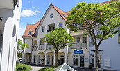 Bibliothek Am Markt Eggersdorf in der Außenansicht, Foto: Kathleen Brandau, Lizenz: Gemeinde
