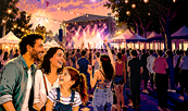 Stadtfest für die Familie mit Bühne und Feuerwerk, Foto: Stadt Hennigsdorf, Lizenz: Stadt Hennigsdorf