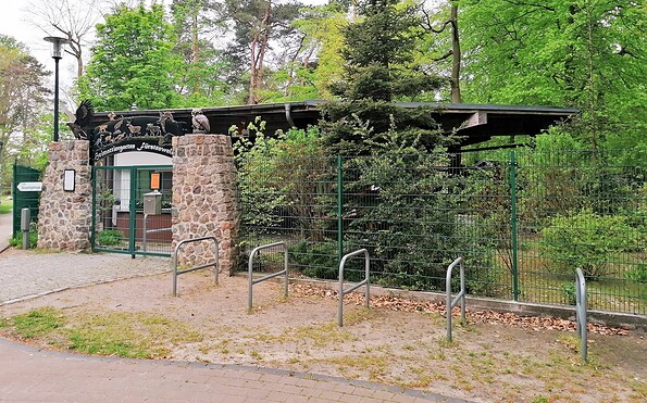 Eingang Heimattiergarten Fürstenwalde, Foto: A. Oegel, Lizenz: FTV