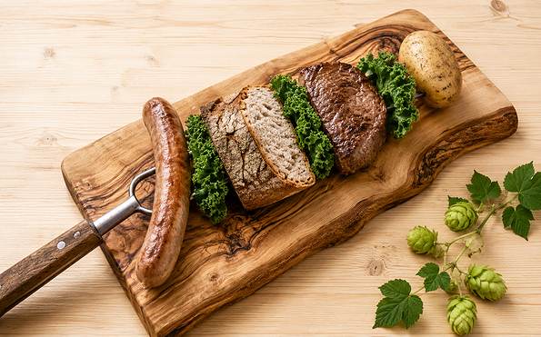 Plakat Schlachtefest Wurstplatte, Foto: pro agro, Lizenz: pro agro