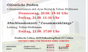 Cöthener Cello Concerte 2026 in der Dorfkirche Cöthen