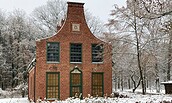 Jagdschloss Stern im Schnee, Foto: Förderverein Jagdschloss Stern-Parforceheide e.V., Lizenz: Förderverein Jagdschloss Stern-Parforceheide e.V.
