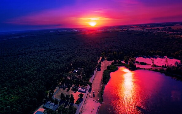 Bernsteinsee im Sonnenuntergang, Foto: AI>GEN>C, Lizenz: AI>GEN>C