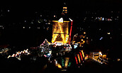 Weihnachtsmarkt am Festungsturm, Foto: M. Huhle, Lizenz: Amt Peitz