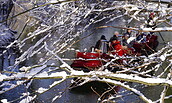 winterliche Kahnfahrt, Foto: M. Huhle, Lizenz: Amt Peitz/Picnjo