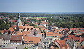 Blick vom Berg über Bad Belzig, Foto: Steven Hille, Lizenz: Tourismusverband Fläming e.V.