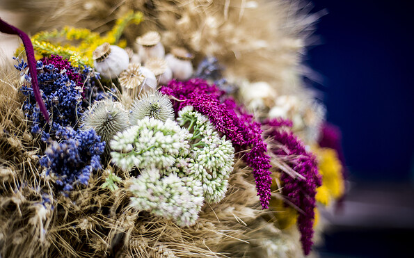 Detail einer Erntekrone, Foto: Alex Schirmer, Lizenz: Oderbruchmuseum