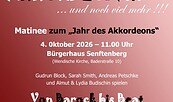 Das Jahr des Akkordeons ...mit Akkordeons, Flöten und Cello ...von Barock bis Beat"