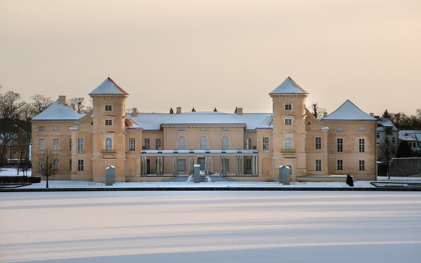 Schloss Rheinsberg im Winter, Foto: Leo Seidel, Lizenz: SPSG