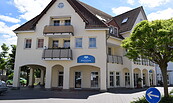 Außenansicht der Eggersdorfer Bibliothek, Foto: Kathleen Brandau, Lizenz: Gemeinde