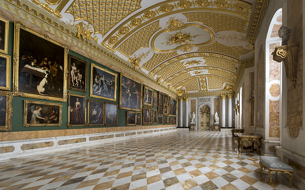 Innenansicht der Bildergalerie von Sanssouci, Foto: Günter Schneider, Lizenz: SPSG