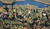 Luftaufnahme vom Bötzsee und Eggersdorf Nord, Foto: Rigo Sievert, Lizenz: Gemeinde