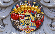 Wappen am Schloss Doberlug, Foto: Andreas Franke / LKEE, Lizenz: Andreas Franke / LKEE